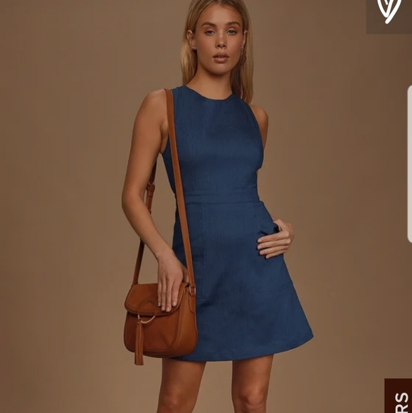 Lush Dresses & Skirts - That's Jean-ius Blue Chambray Dress